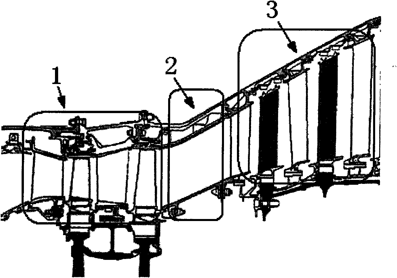 Flow control method in large expansion angle channel