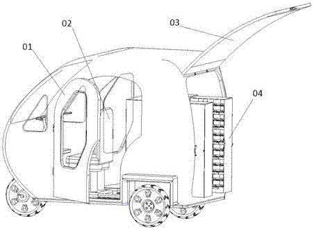 Take-out transfer trolley