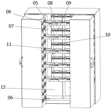 Take-out transfer trolley