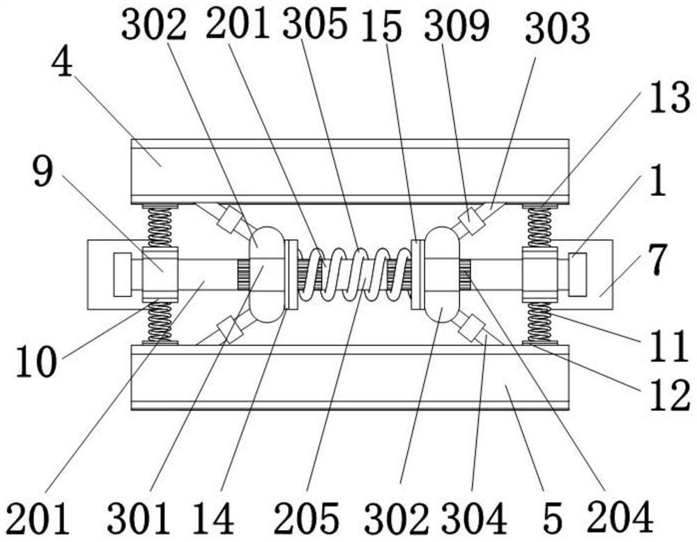 Self-adjusting double-layer road guardrail