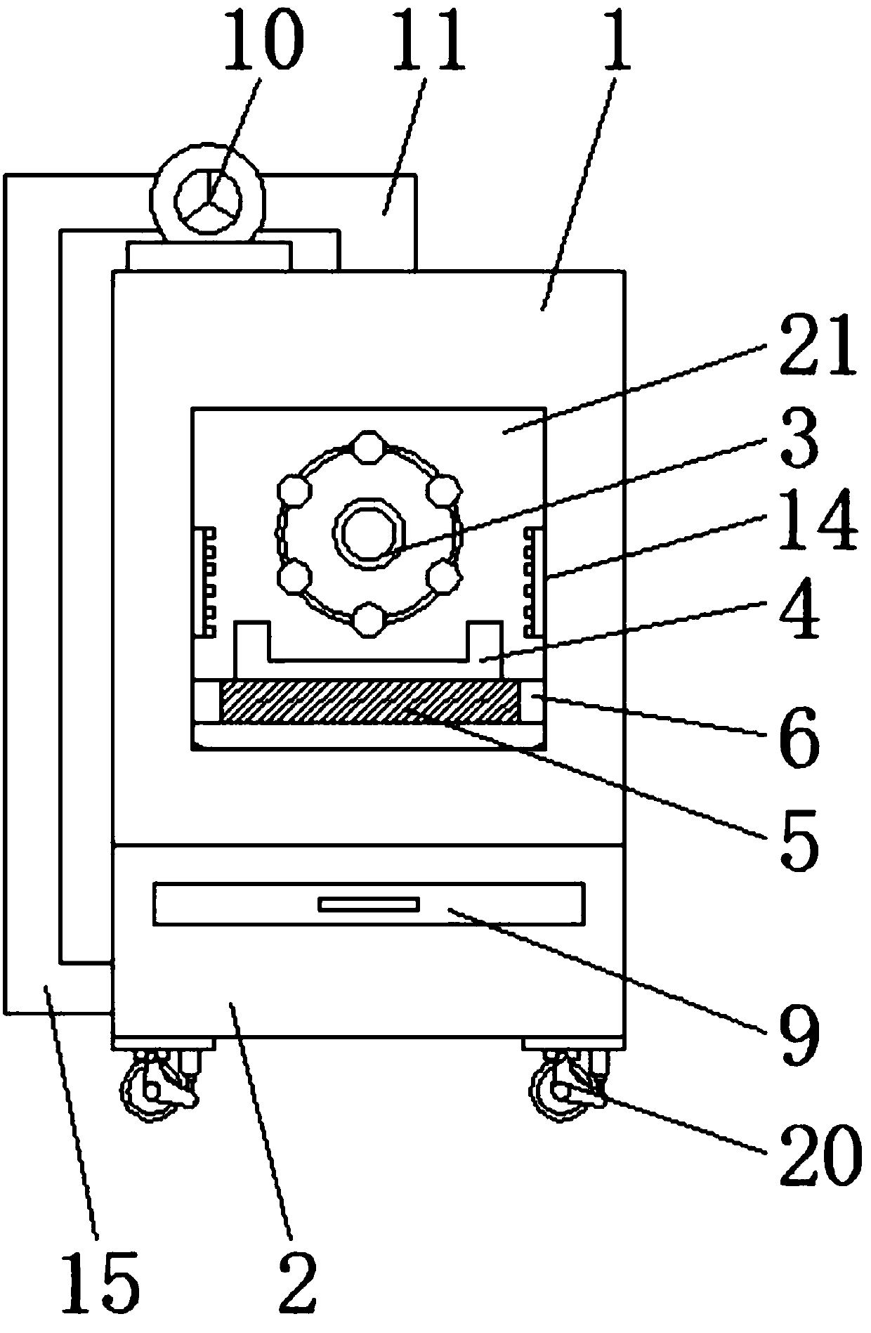 Machining waste scrap treatment device