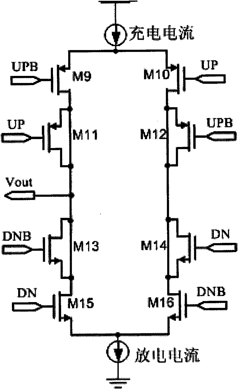 Phase frequency detector and charge pump circuits applying to integral frequency division phase-locked loop