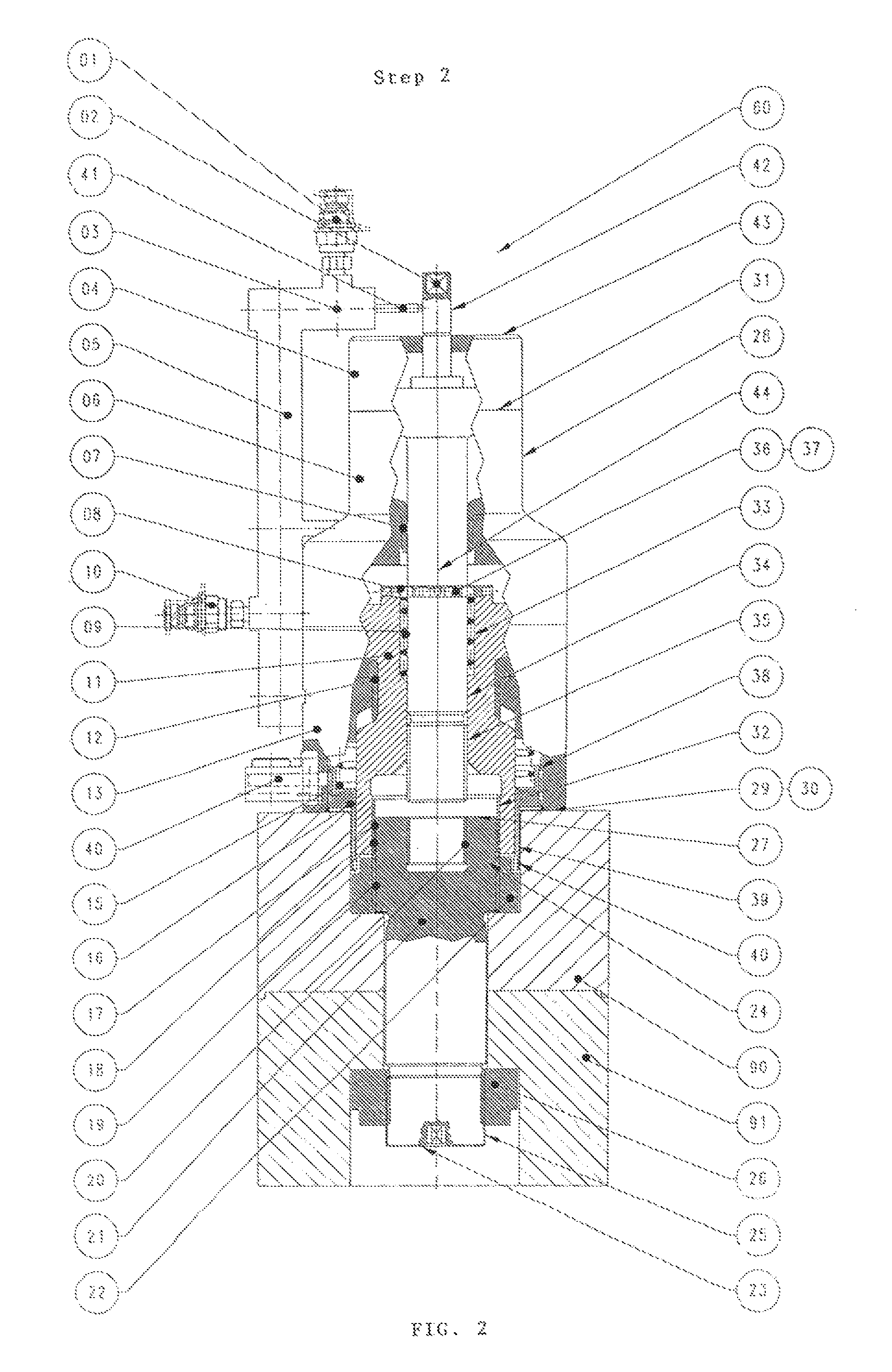 Method for tensioning screw bolts, as well as screw bolt and screw bolt tensioning device for carrying out the method