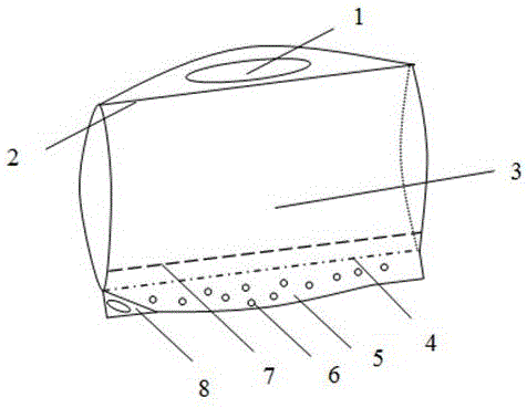 A functional fresh rice flour packaging bag