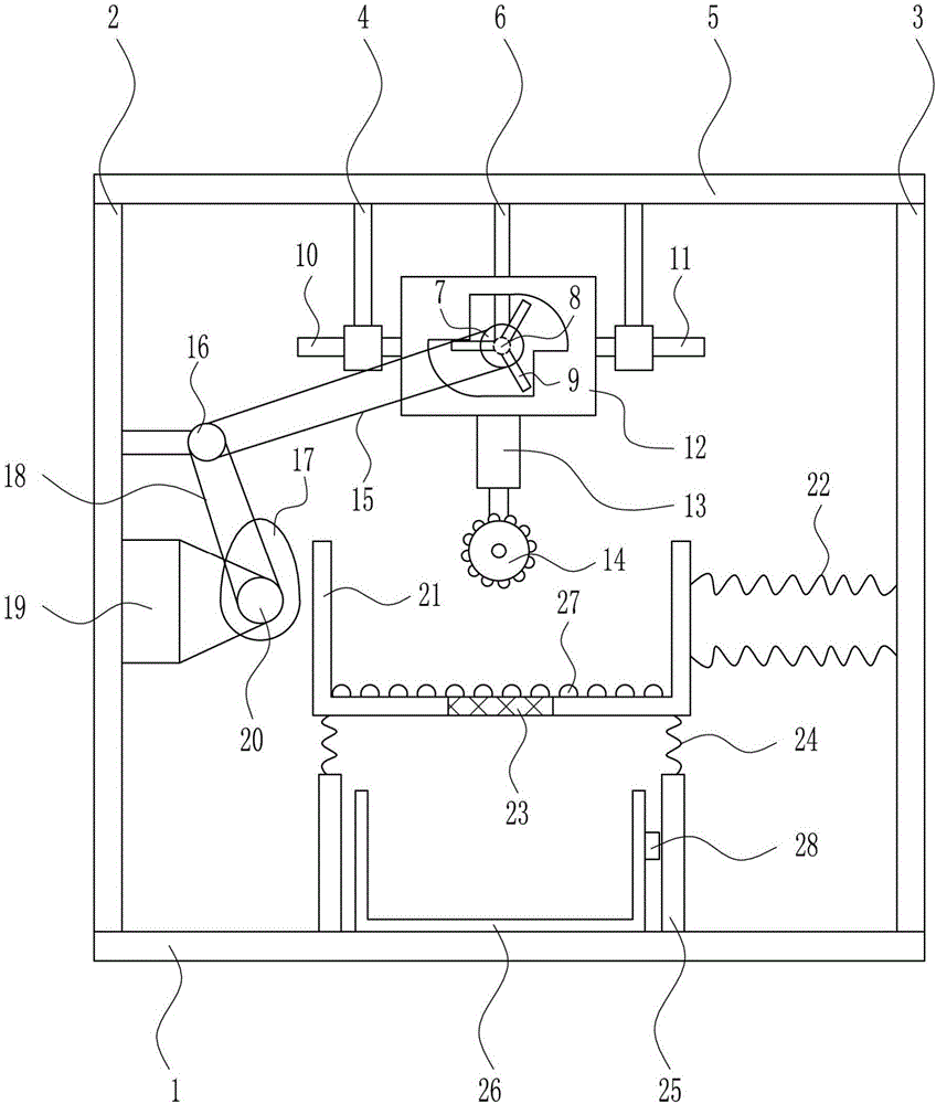 Efficient grinding device for graphite for 3D printing