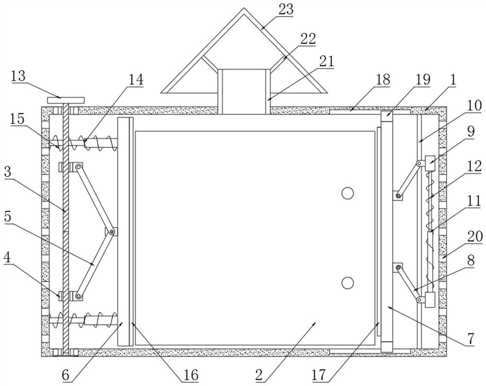 Protective device of intelligent power distribution photovoltaic direct current power distribution cabinet