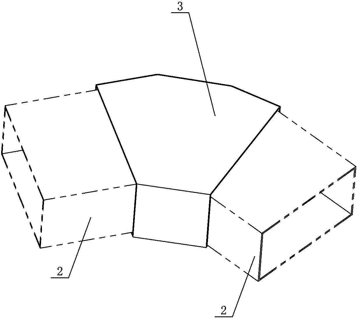 Corner connecting fitting for surface tubes