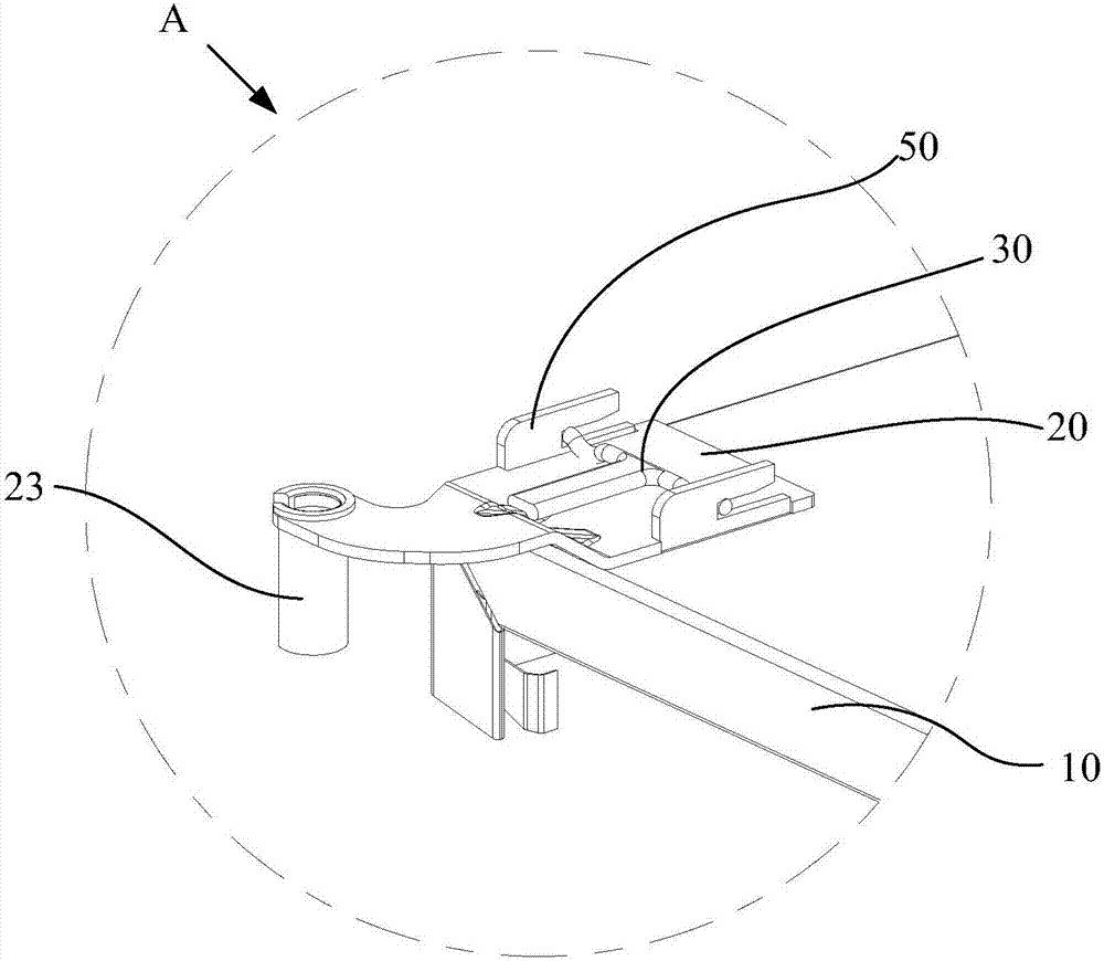 A hinge installation structure of a door body and a refrigerator