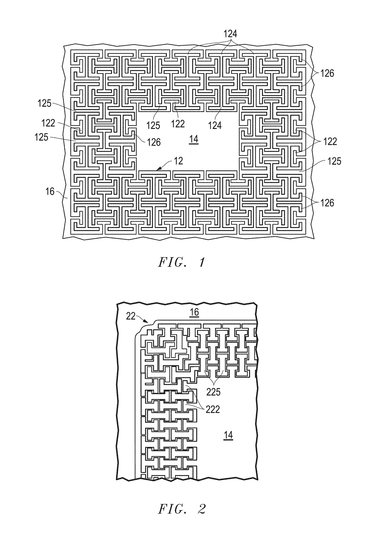 Electronic device including a conductive structure surrounded by an insulating structure