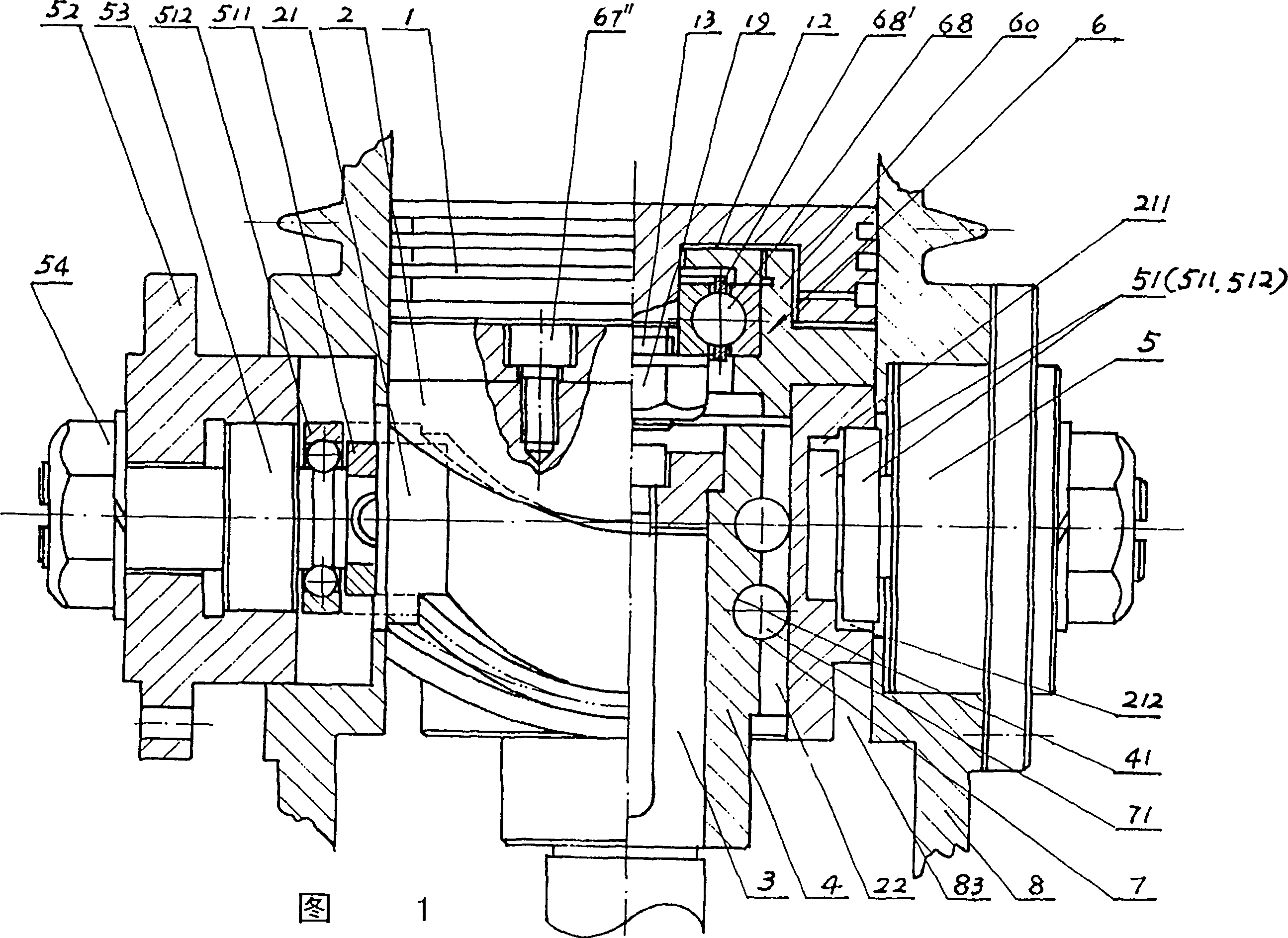 Concentric Wheel Piston assembly