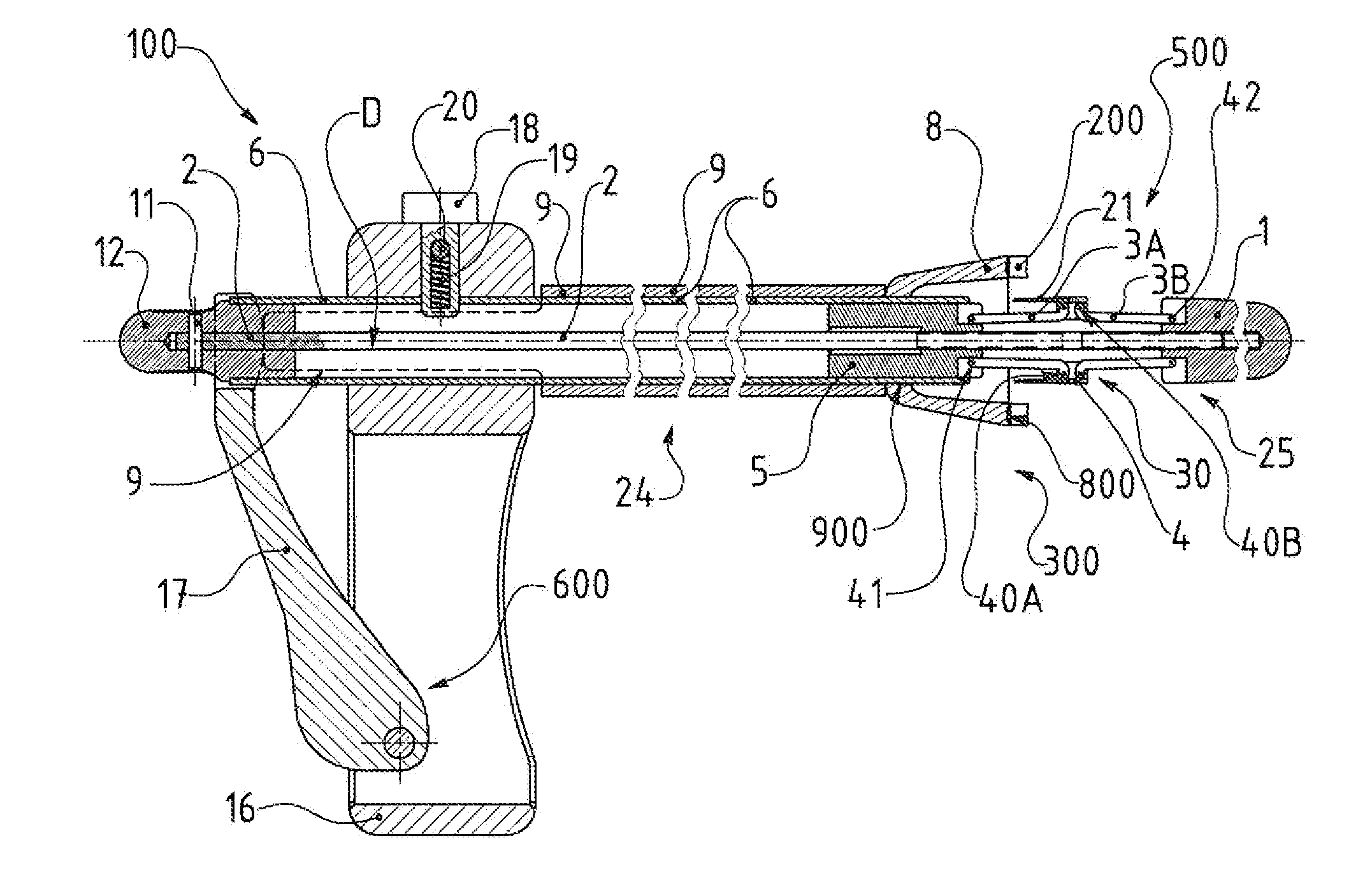 Automated insertion device for heart valve prosthesis