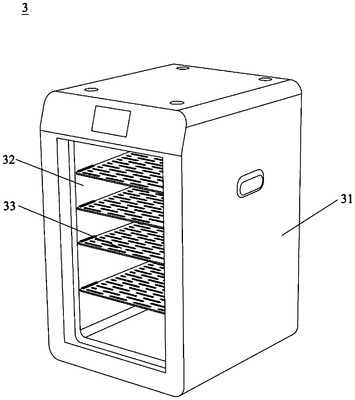 Self-service sales control device, dish packaging box self-service vending machine and sales system