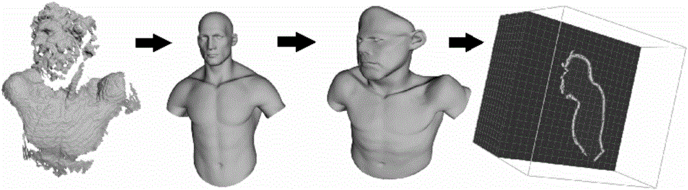 Method for complementing object shape in RGBD image