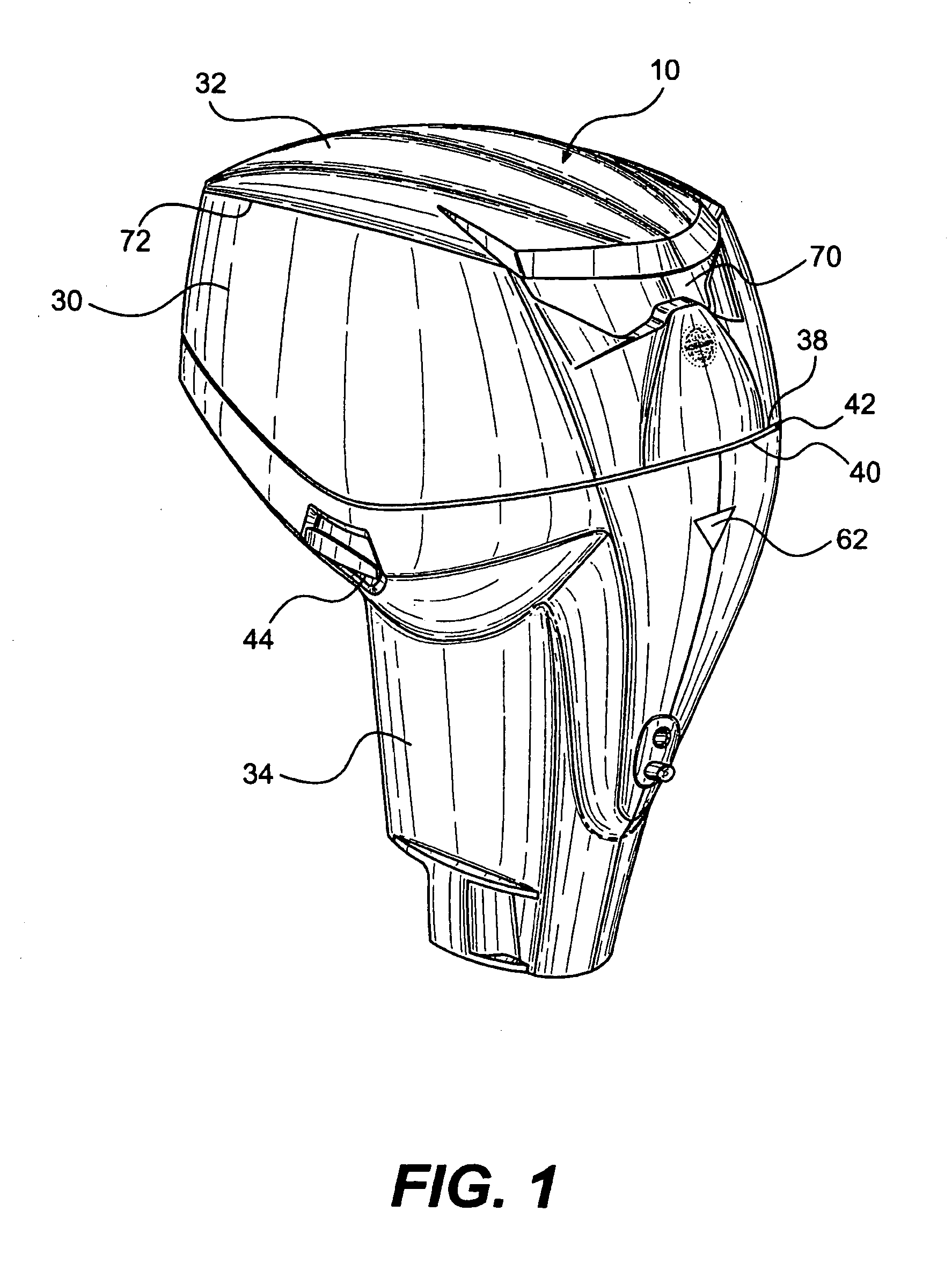 Outboard engine cowling