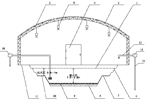 Anti-season crayfish raising method