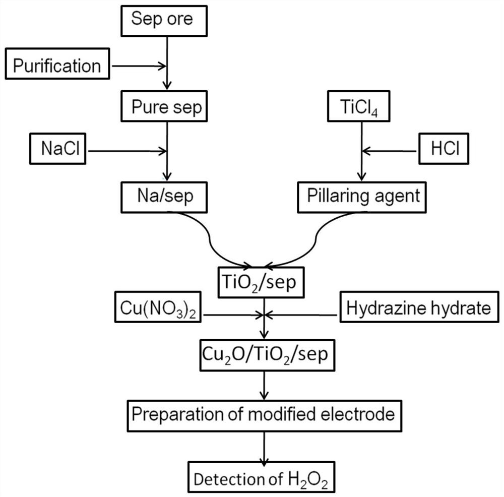 A kind of preparation method and application of clay modified electrode