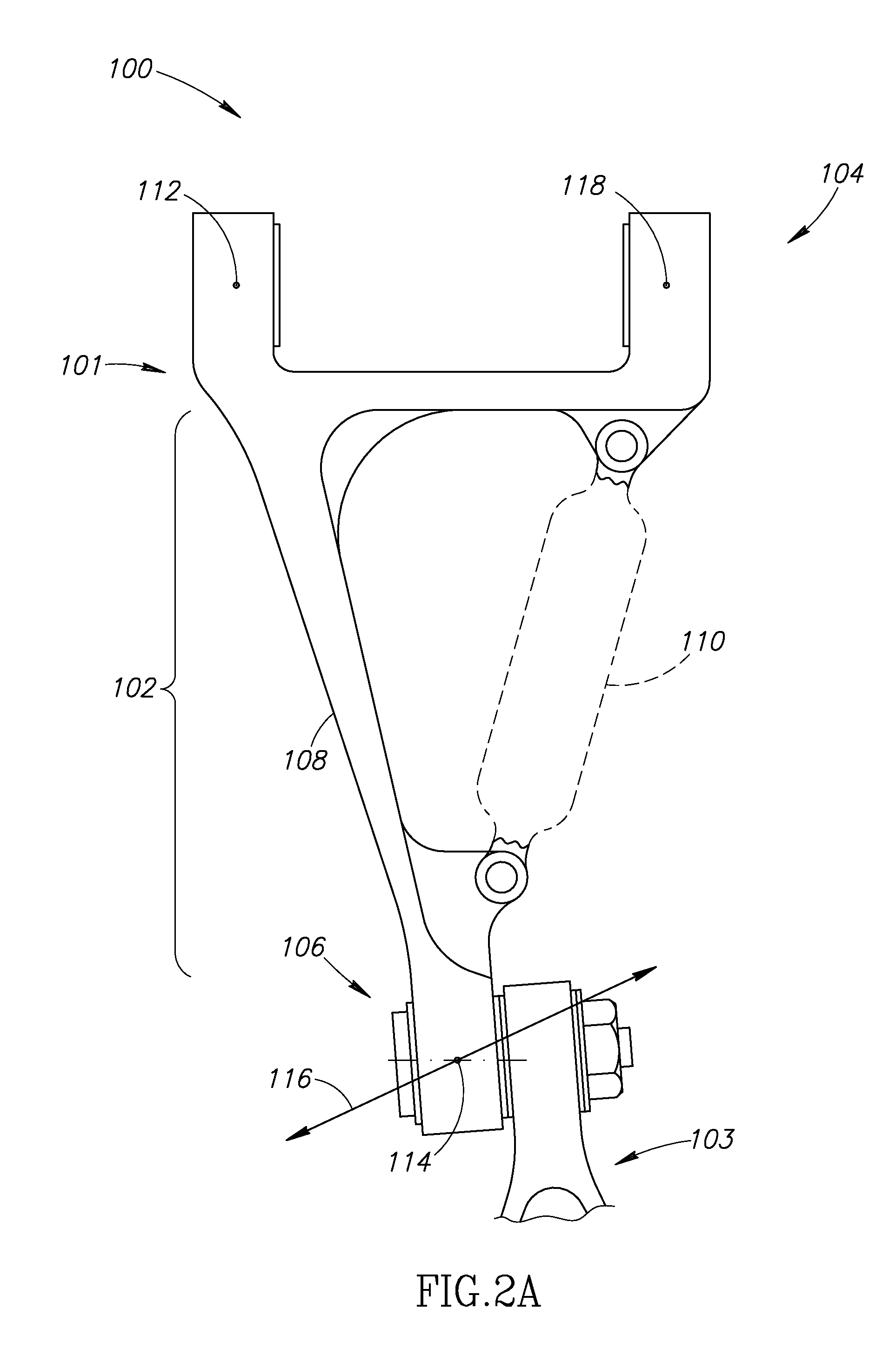 Torque link with shimmy damper