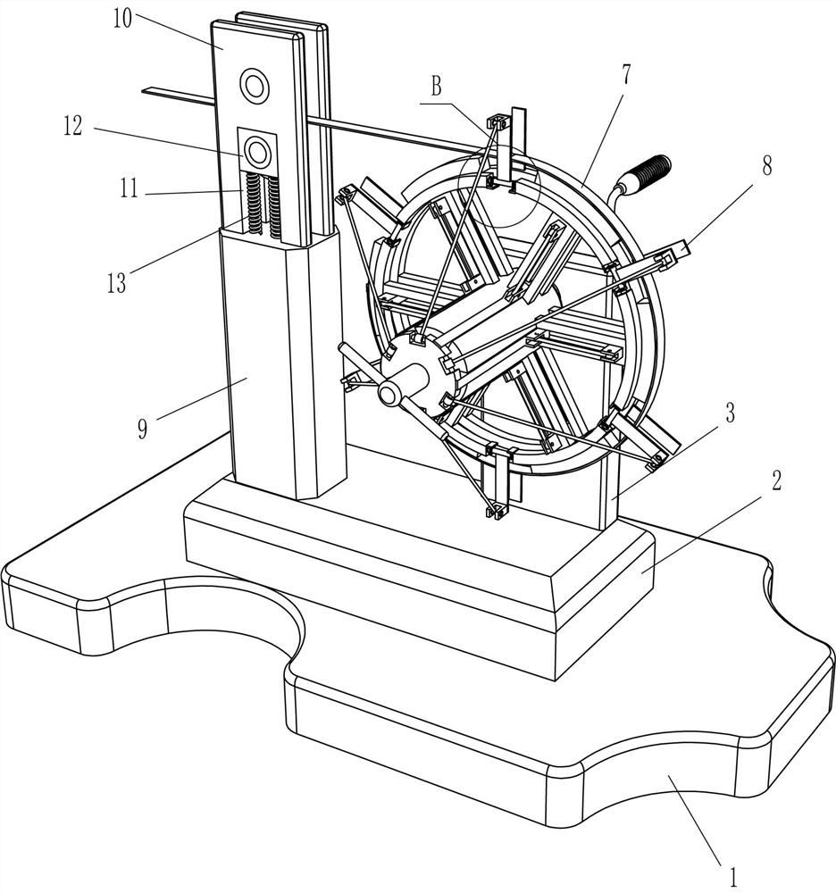 Straw plaited winding device