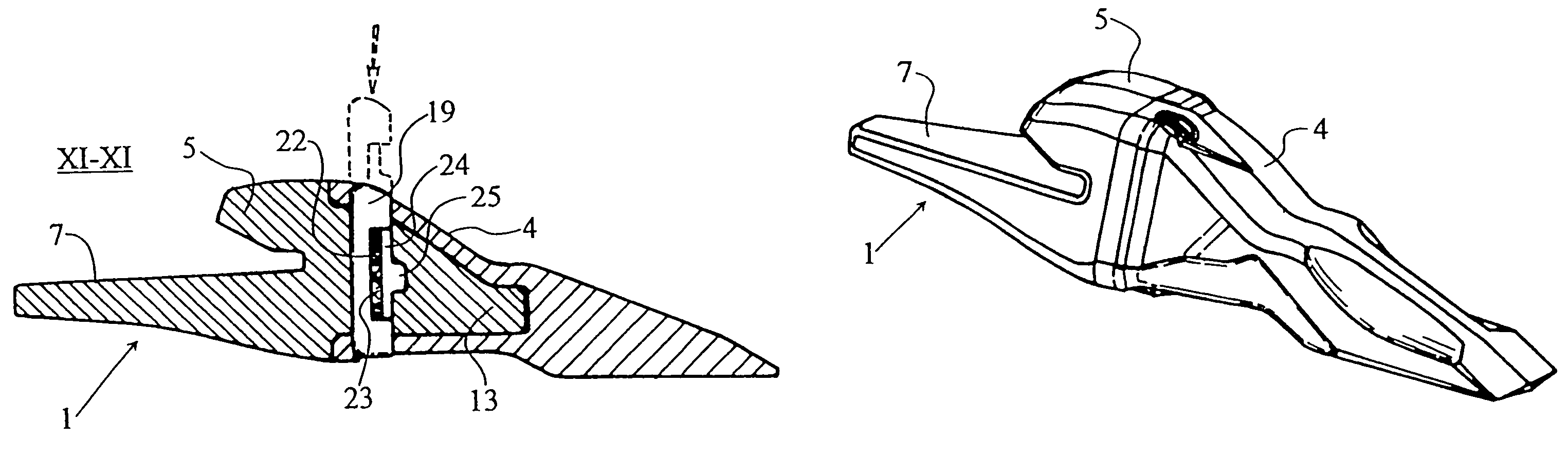 Device for the coupling of excavator teeth