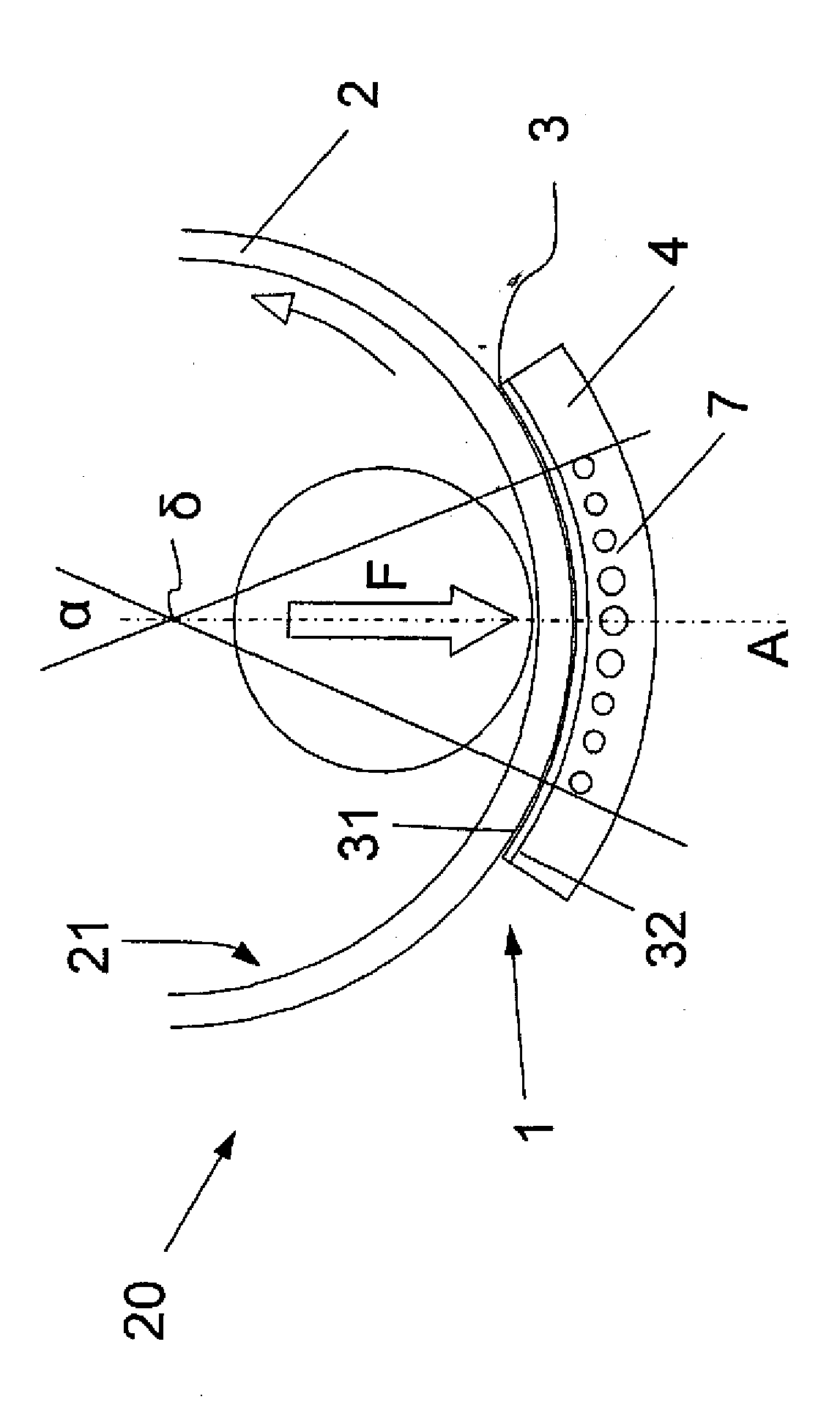 A hydrodynamic bearing used to support a cylinder driven to rotate about its axis