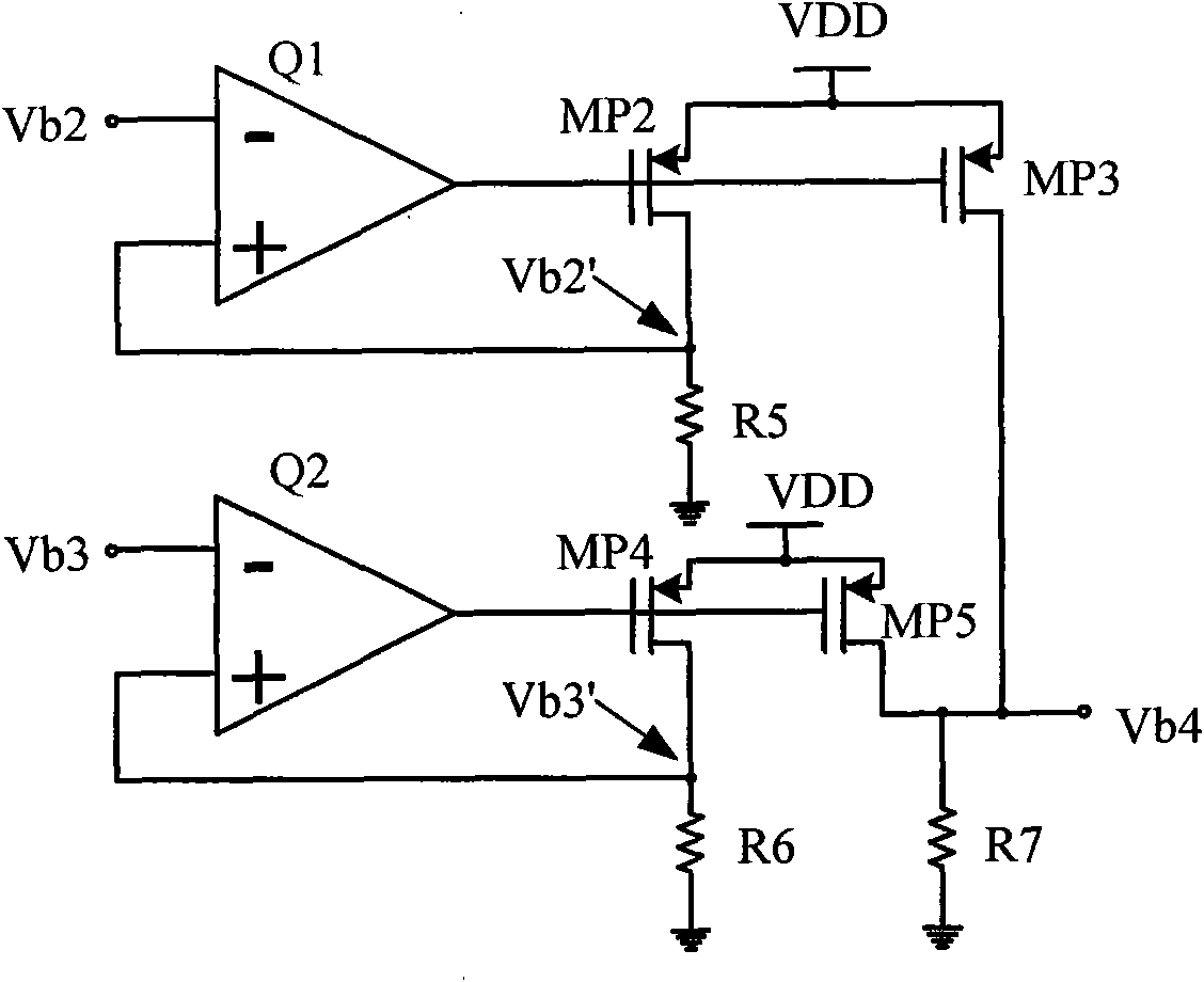 Wide band radio-frequency low noise amplifier with single-ended input and differential output