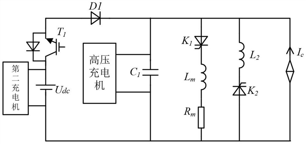 Power supply circuit, repeated flat-topped pulse high-intensity magnetic field generation device and control method thereof