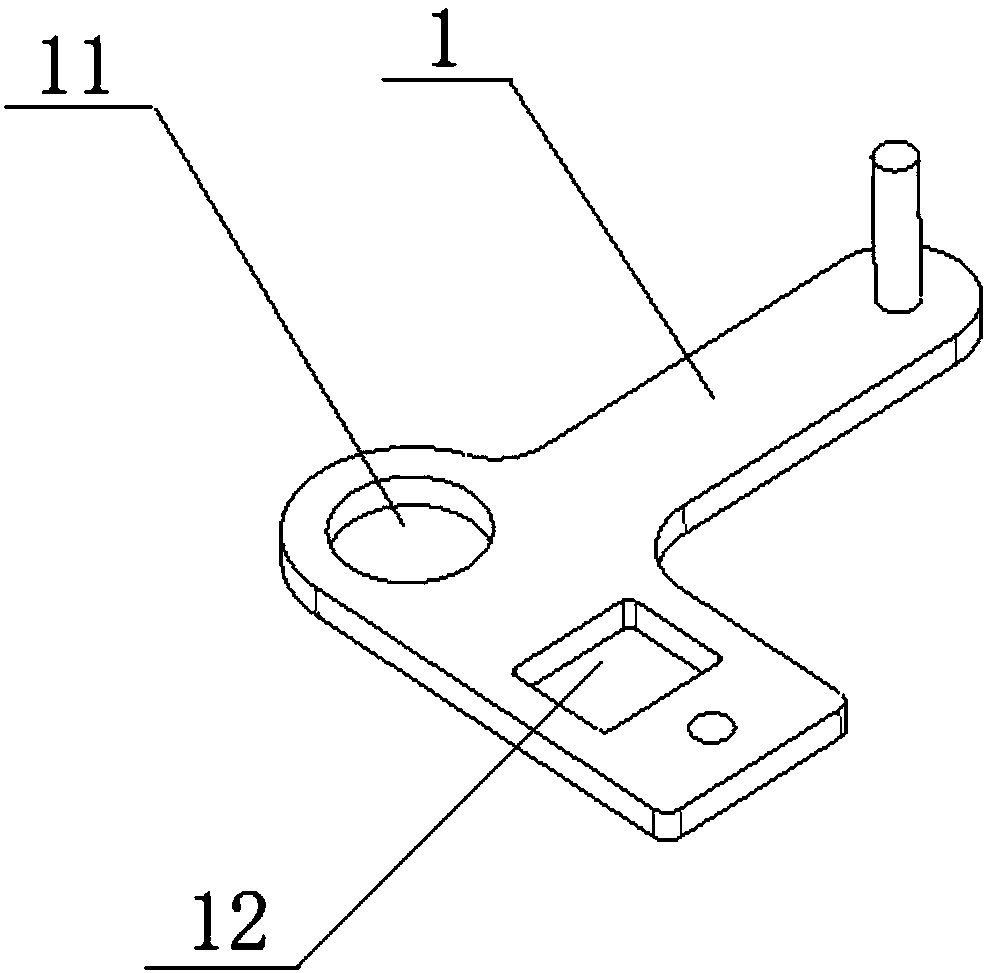 Gear selection and shift control mechanism and gear shift rocker arm assembly thereof