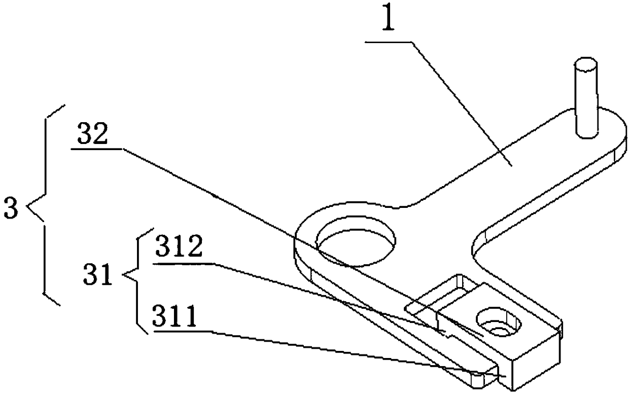 Gear selection and shift control mechanism and gear shift rocker arm assembly thereof