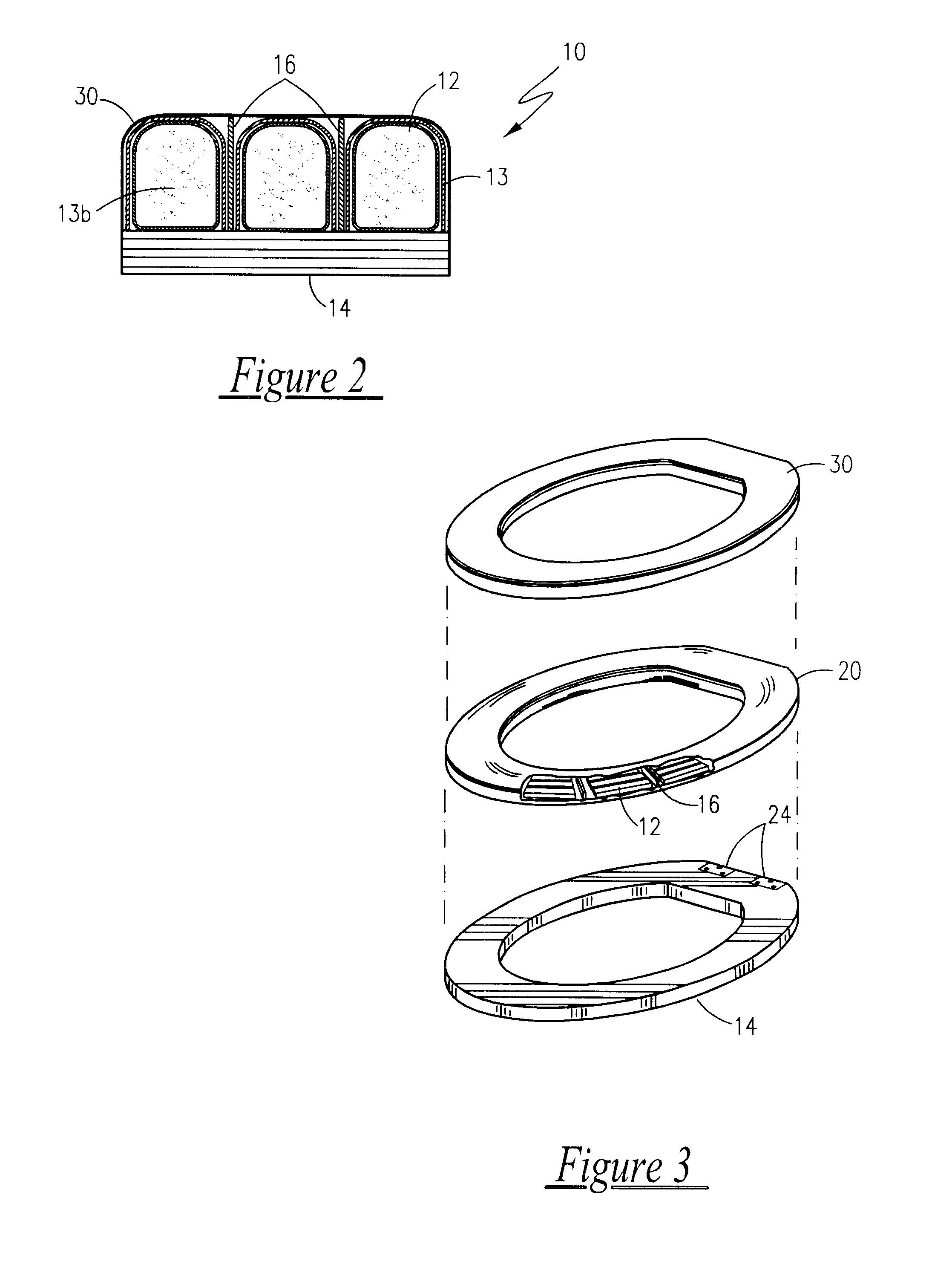 Fluid-cell toilet seat