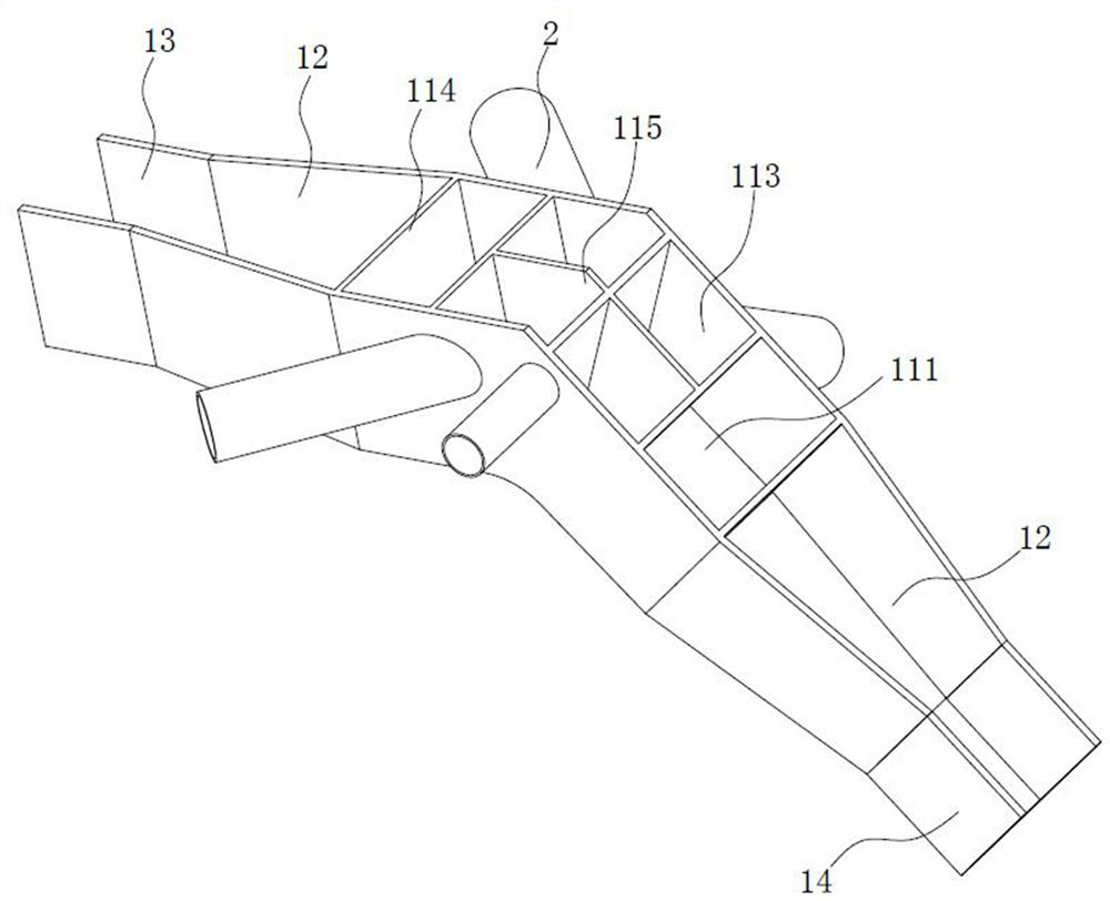 Lower chord bending tubular joint of inclined truss of large-span roof system