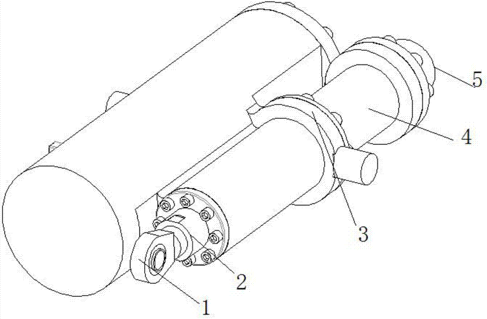 Highly-integrated pressure balance type deep sea electro-hydraulic servo mechanism