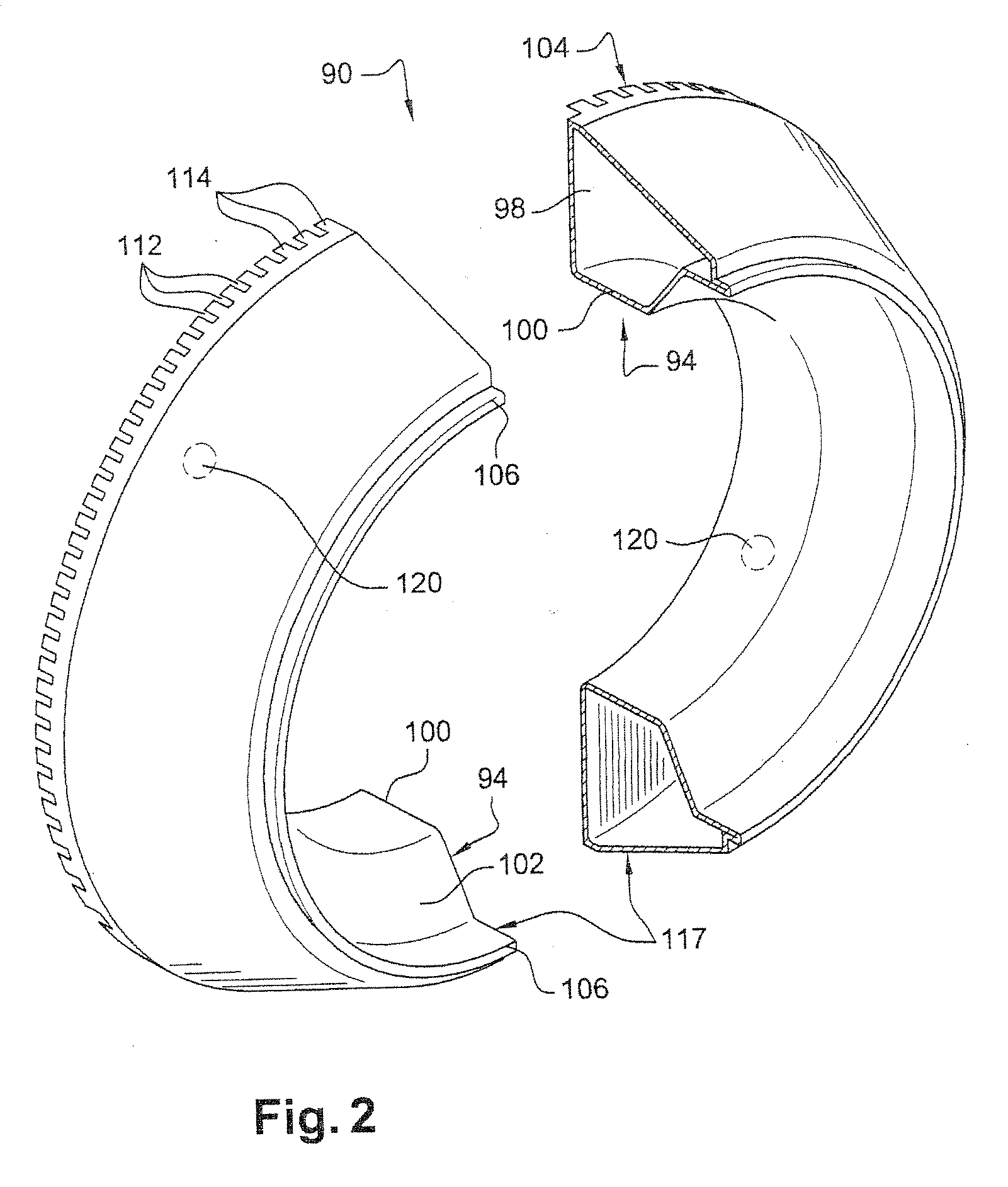 System for ventilating a combustion chamber wall