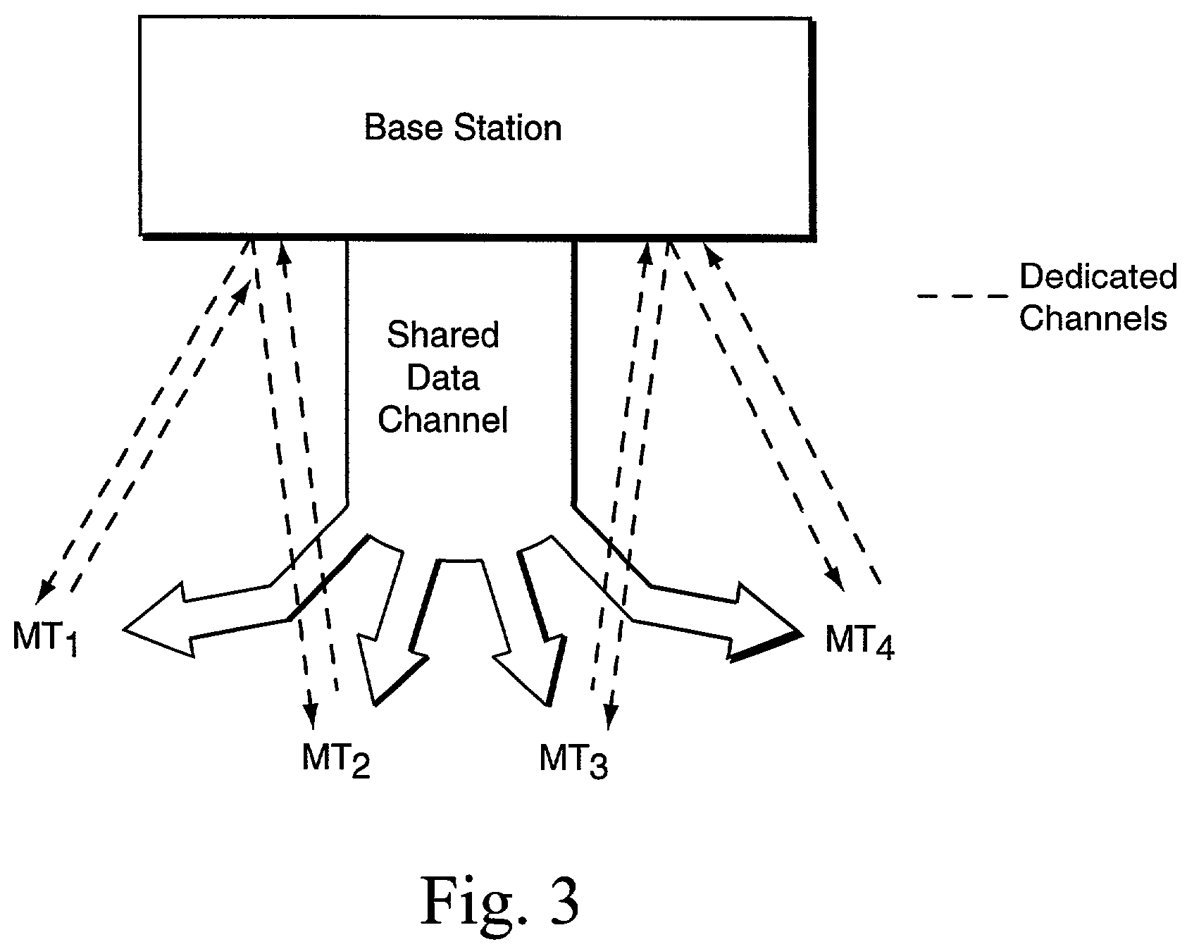 Cellular radio communication system with frequency reuse