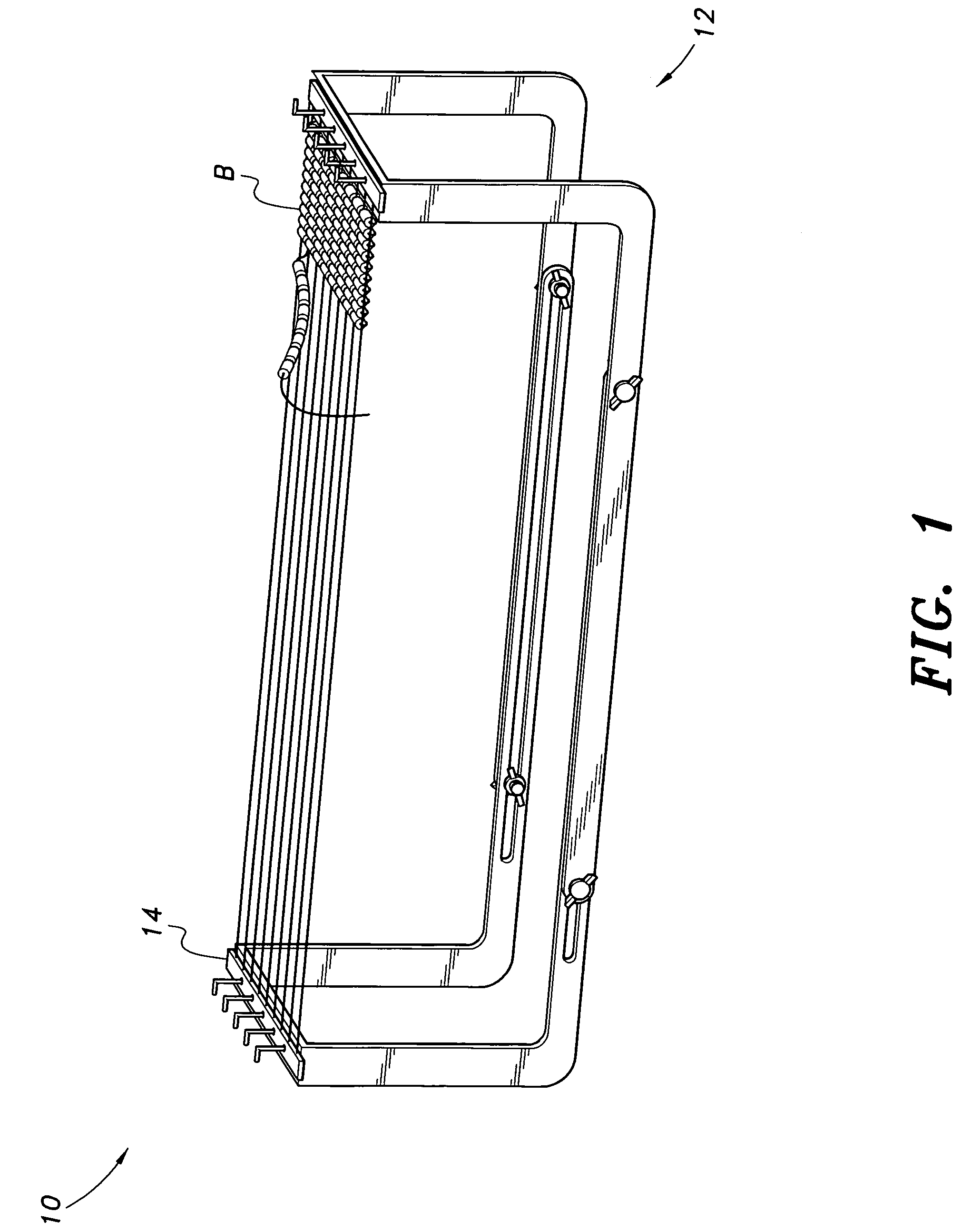 Beading loom with removable warp thread cartridge