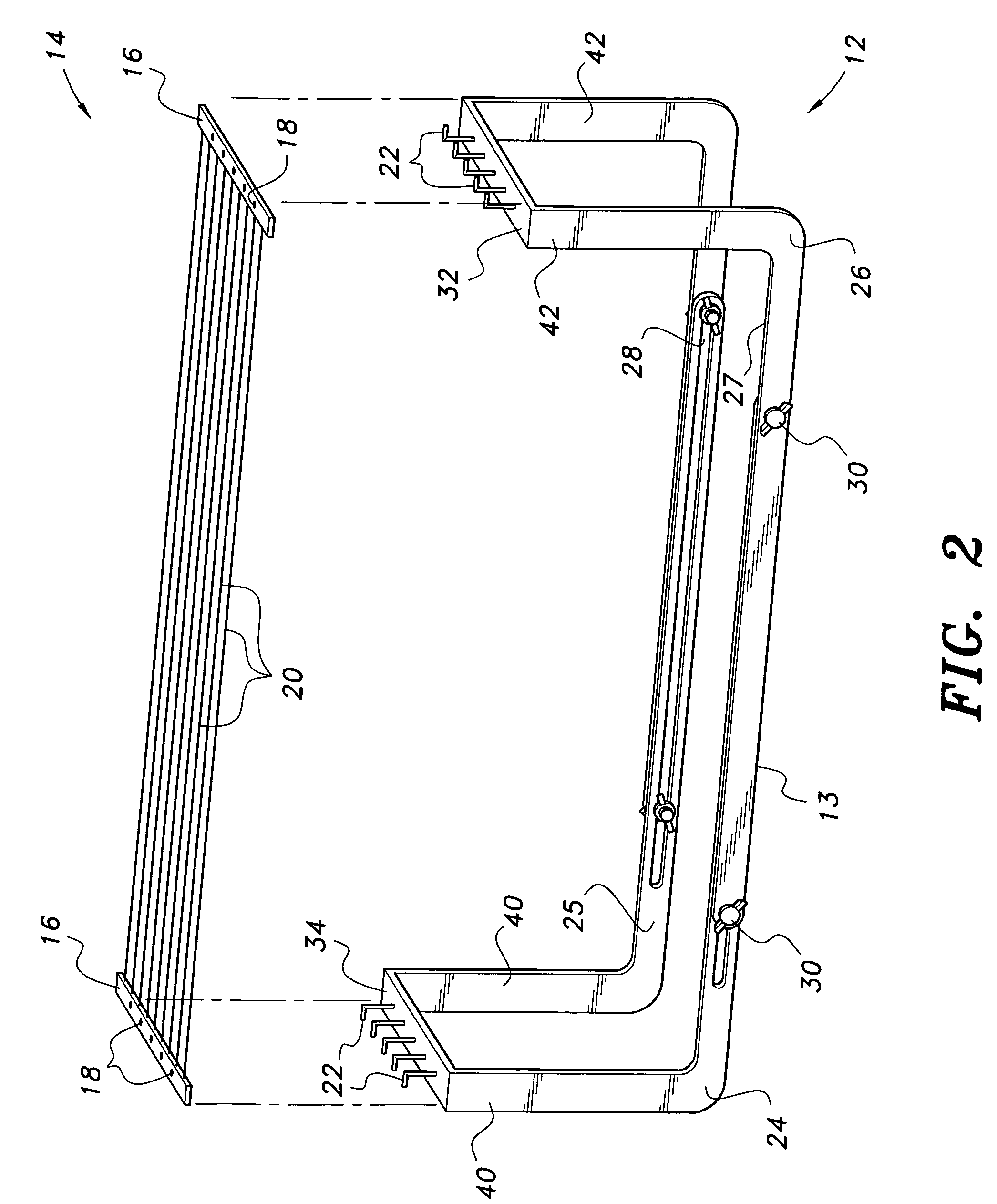 Beading loom with removable warp thread cartridge