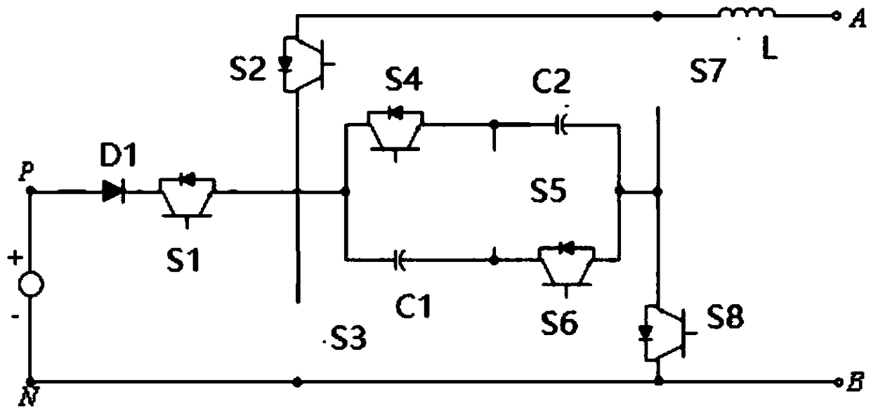 A single-phase five-level inverter and a control method thereof