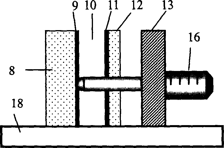 Planar light waveguide measuring apparatus for micro-displacement