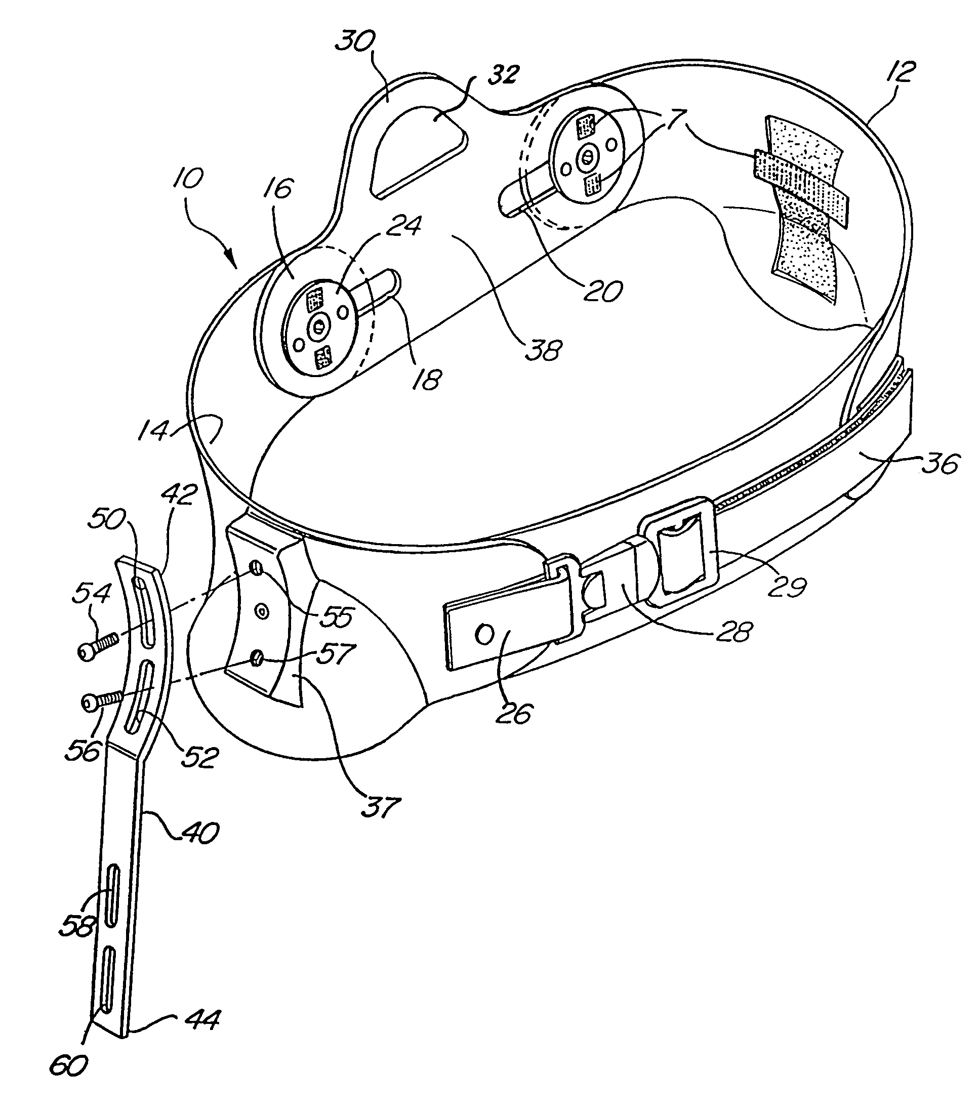 Modular adjustable prophylactic hip orthosis and adduction/abduction joint