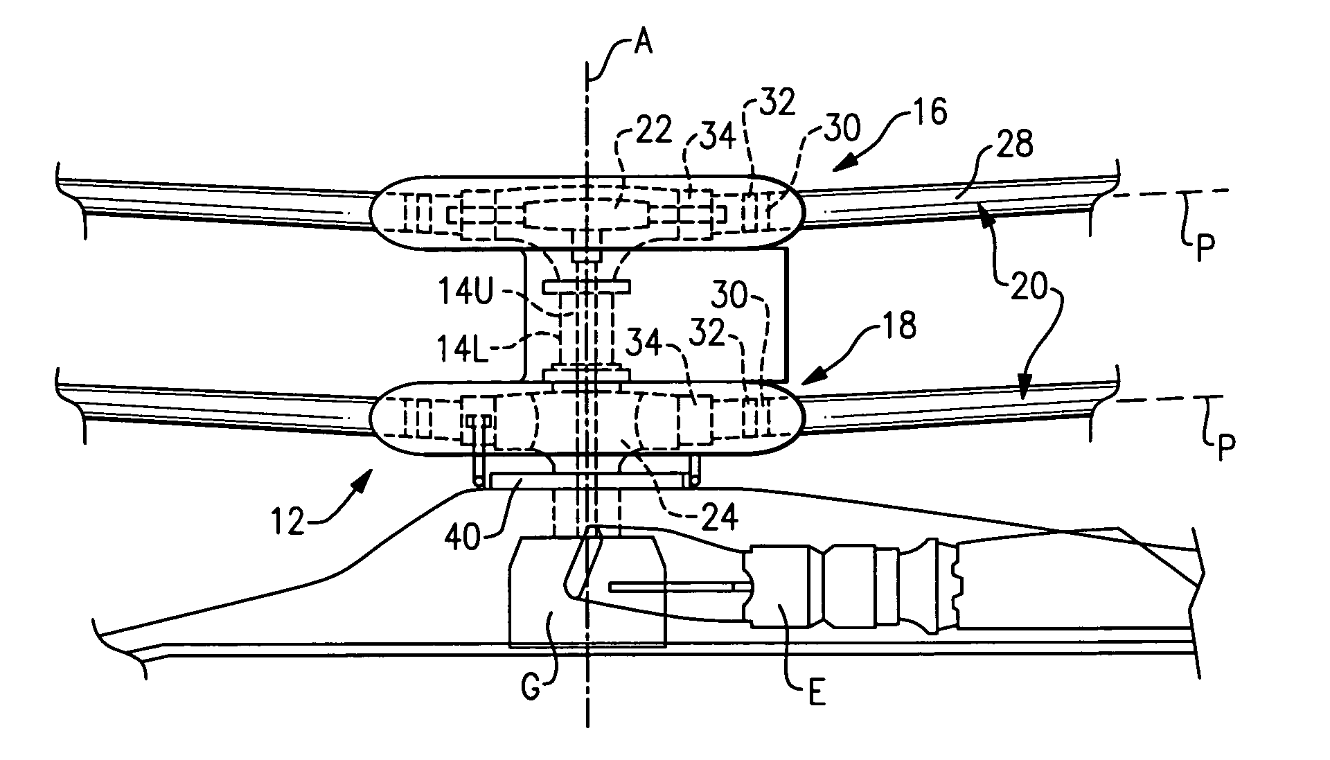 Dual higher harmonic control (HHC) for a counter-rotating, coaxial rotor system