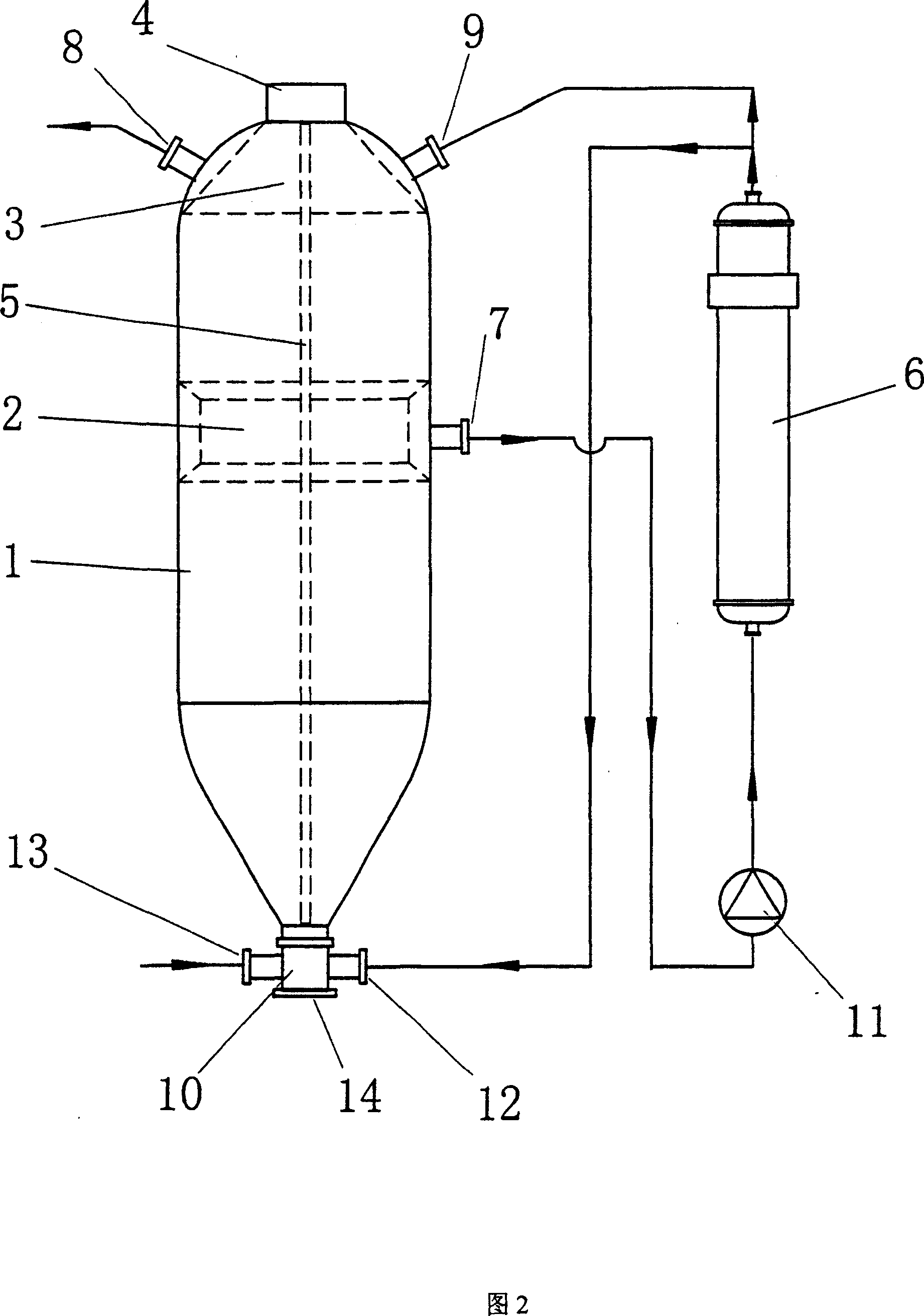 Vertical boiling pot for paper pulp