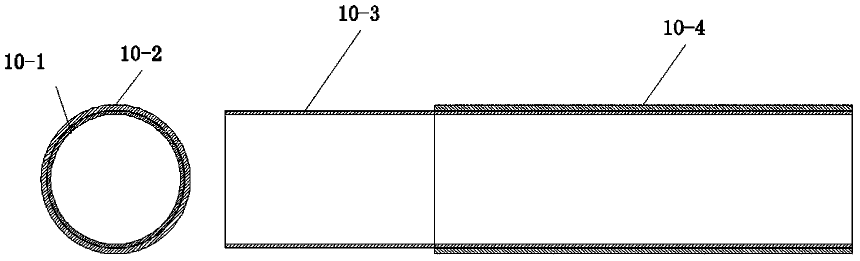 Device and method for machining composite energy absorption tube