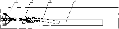 Rock drivage process for four-arm hydraulic drill rig and breaking-loading-transporting-guniting integrated machine