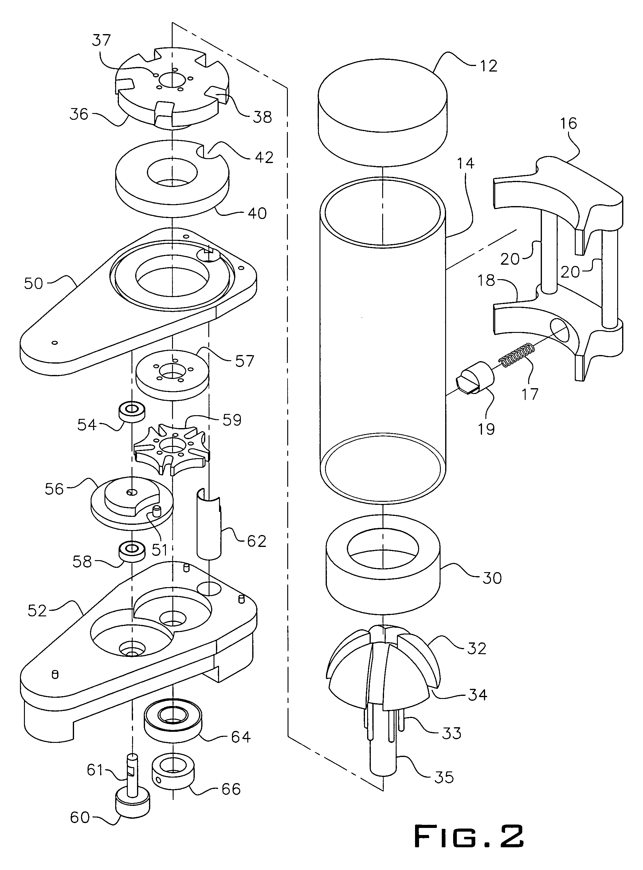 Cassette for dispensing pills