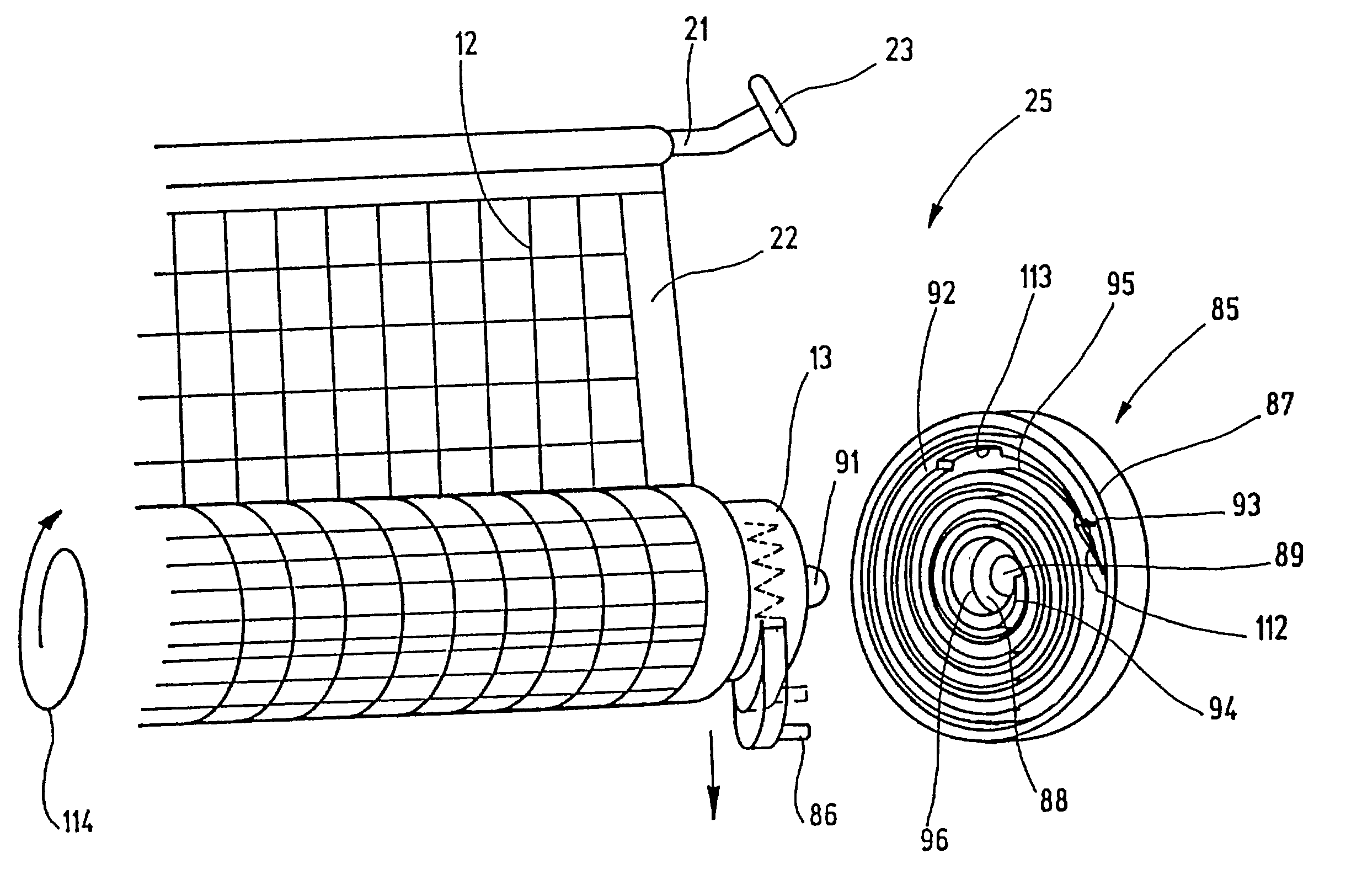 Easy-to-use safety net device