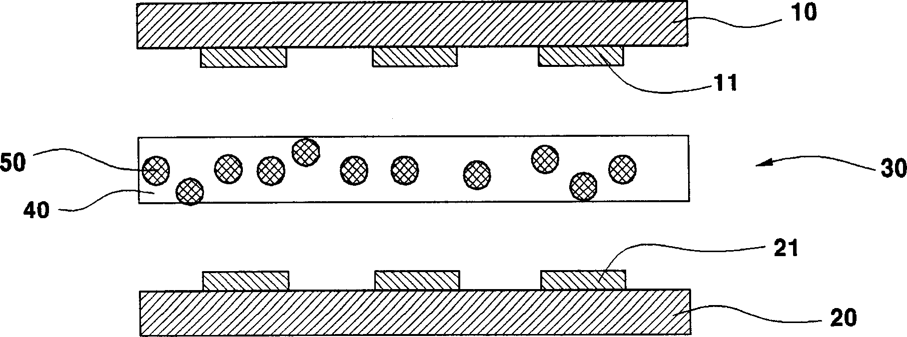 Isotropic conductive adhesive and adhesive film using the same