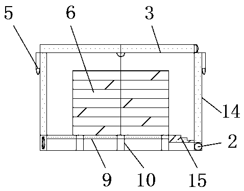 Glass transport packaging box