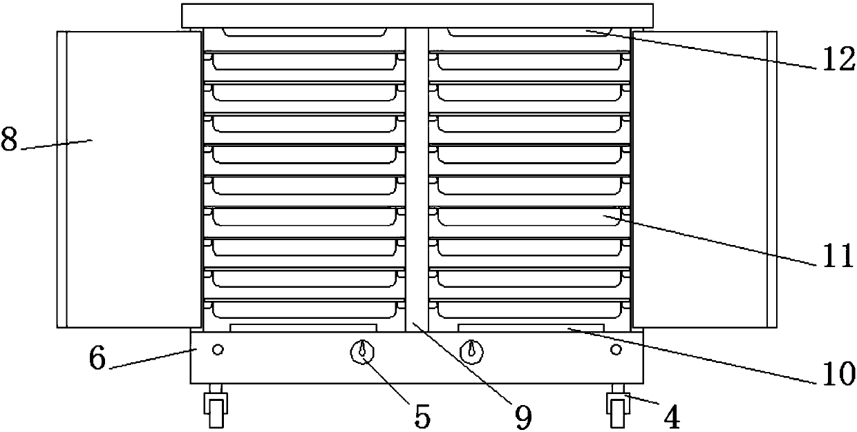 Novel energy-saving and environment-friendly fungus-proof type rice steaming cart