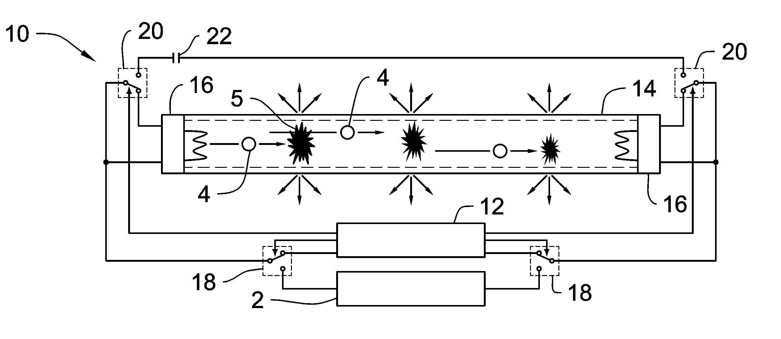 Lighting fixture and method for operating same