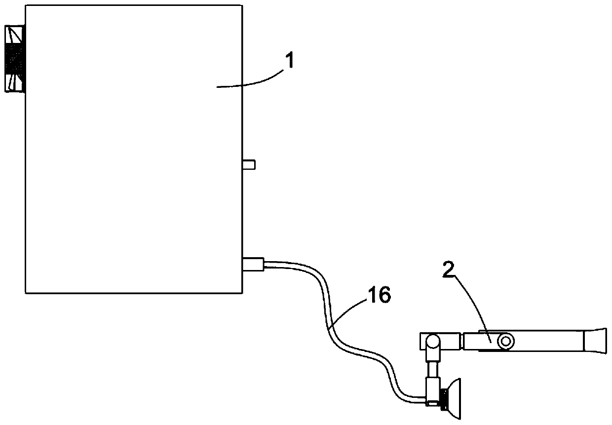 Second-hand smoke collection and environment-friendly purification device