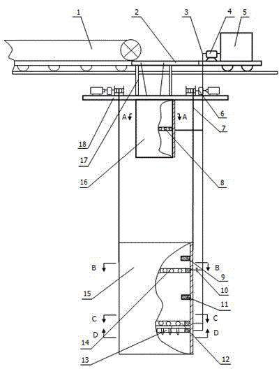 Dust falling system for trestle type coal unloading